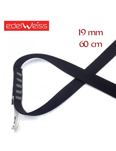 tubular 19 mm - anillo cosido de cinta plana 19 mm (60m) - edelweiss