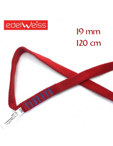 tubular 19 mm - anillo cosido de cinta plana 19 mm (120 cm) - edelweiss