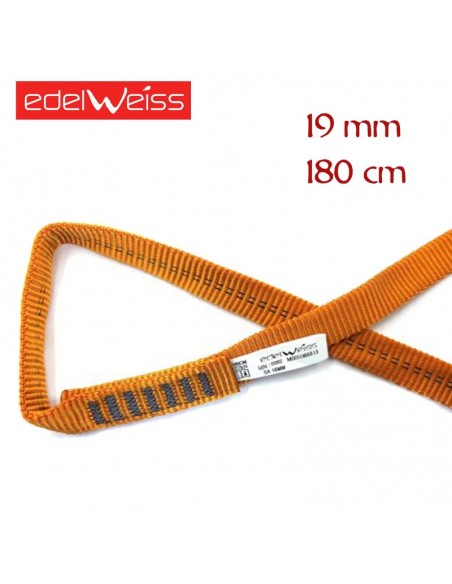 tubular 19 mm - anillo cosido de cinta plana 19 mm (180 cm ) - edelweiss