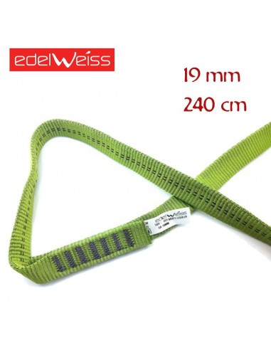tubular 19 mm - anillo cosido de cinta plana 19 mm (240 cm) - edelweiss