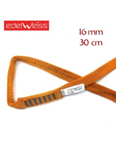 tubular 16 mm - anillo cosido de cinta plana 16 mm (30cm) - edelweiss