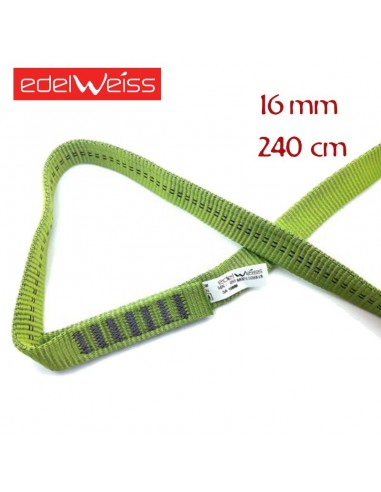 tubular 16 mm - anillo cosido de cinta plana 16 mm (240cm) - edelweiss