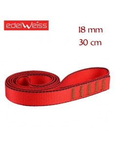 flat 18 mm - anillo cosido de cinta plana 18 mm (30cm) - edelweiss