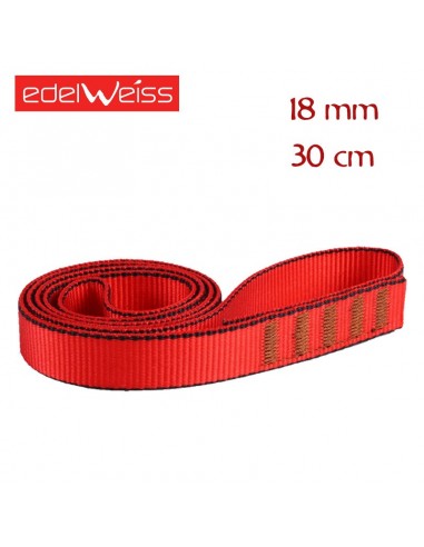 flat 18 mm - anillo cosido de cinta plana 18 mm (30cm) - edelweiss