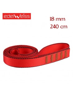 flat 18 mm - anillo cosido de cinta plana 18 mm (240) - edelweiss