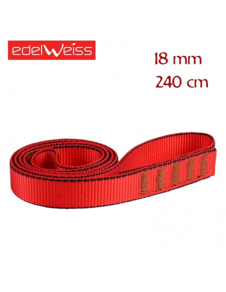 flat 18 mm - anillo cosido de cinta plana 18 mm (240) - edelweiss