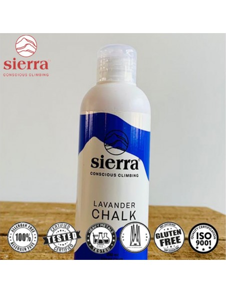liquid chalk 200 ml lavander - magnesio líquido 200 ml con lavanda - sierra