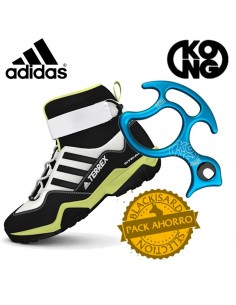 pack terrex hydralaces + descensor oka - adidas/kong