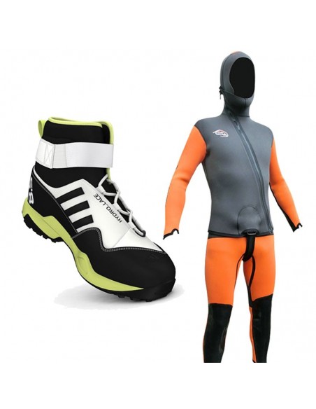pack escalo + hydrolace - neopreno con botas de barrancos - seland/adidas