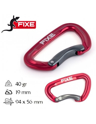 mosquetón orio curvo - fixe