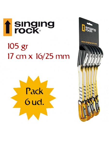 pack 6 colt express 17 cm - singing rock