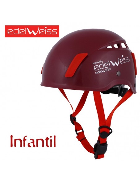 vertige junior - casco infantil (burgundy) - edelweiss