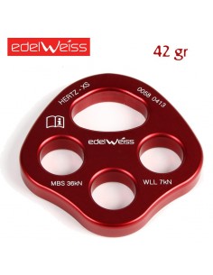 rigging plate xs - placa multianclaje mini - edelweiss