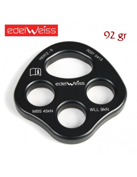 rigging plate s - placa multianclaje pequeña - edelweiss