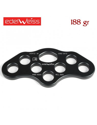 rigging plate m - placa multianclaje mediana - edelweiss