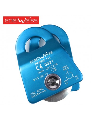 traffic 111 single pulley - polea simple - edelweiss