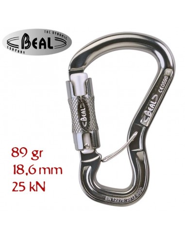 orient express bi mati - mosquetón con antigiro dos movimientos - beal