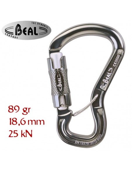 orient express bi mati - mosquetón con antigiro dos movimientos - beal