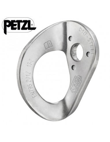 coeur 10 mm steel - plaqueta acero 10 mm - petzl
