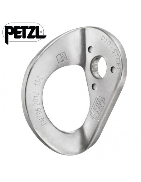 coeur 10 mm steel - plaqueta acero 10 mm - petzl