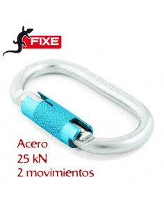 adur twist - mosquetón simétrico acero dos movimientos - fixe