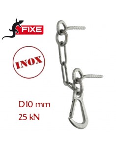 descuelgue inox. con mosquetón draco y anclajes químicos - fixe