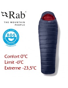 ascent 500 - saco de dormir de plumas de 2 estaciones - rab