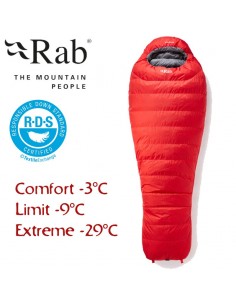 alpine pro 600 - saco de dormir de plumas ligero - rab