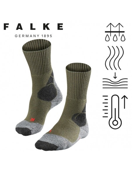 falke tk4 - calcetines para trekking (olive) - falken