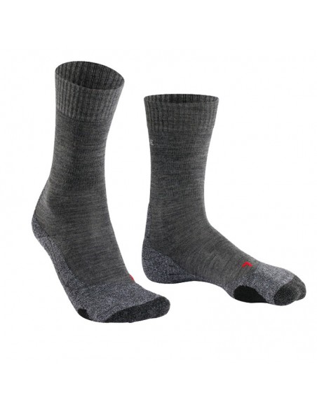 Falke TK2 Women - Calcetines cortos de trekking para mujer (Asphalt mel) - Falken