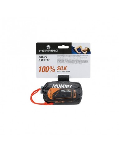 silk liner mummy (white) - saco de dormir interior - ferrino