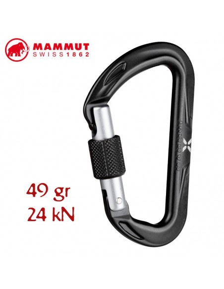 nordwand micro lock screw - mosquetón cierre rosca - mammut