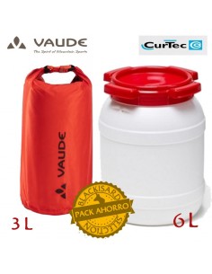 Pack Bidón 6L + bolsa estanca Drybag 3L - Curtec/Vaude