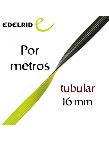 Cinta plana tubular poliamida 16 mm - Edelrid (1 metro)
