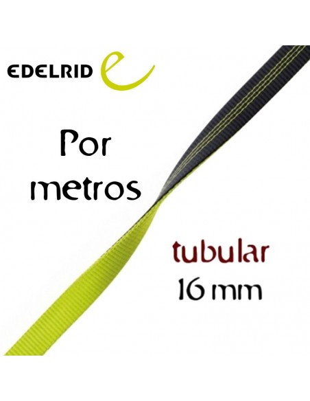 Cinta plana tubular poliamida 16 mm - Edelrid (1 metro)
