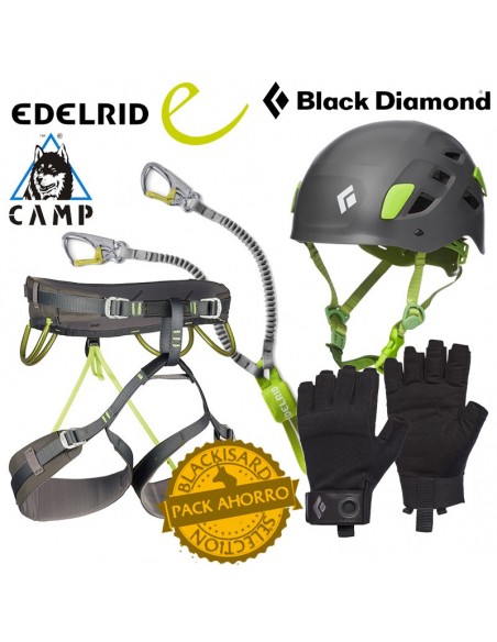 pack ferrata foradada del toscar - camp / edelrid / black diamond