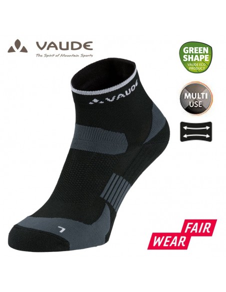 bike socks shorts - calcetines para ciclismo (black) - vaude