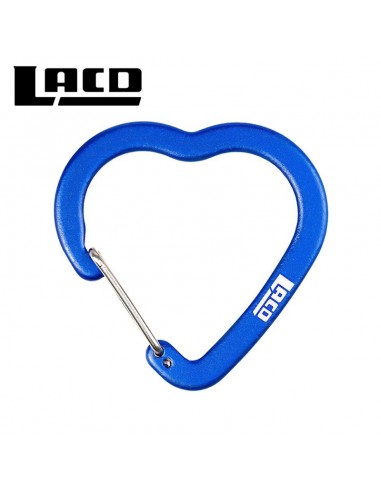 llavero mosquetón corazón fs (azul) - lacd