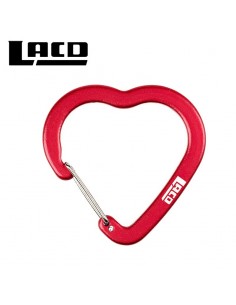 llavero mosquetón corazón fs (rojo) - lacd