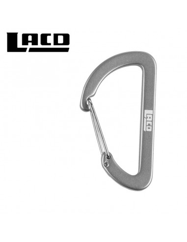 llavero mosquetón simple mediano (gris) - lacd