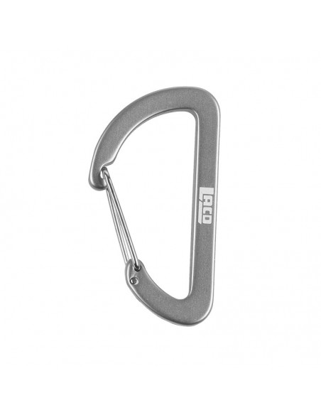 llavero mosquetón simple mediano (gris) - lacd