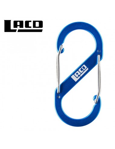 llavero mosquetón simple 80 mm (azul) - lacd