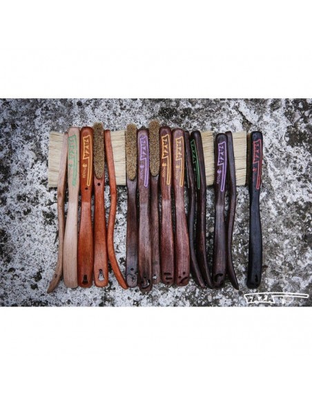 faza confession in color - cepillo de madera hecho a mano (colores variados) - faza brushes