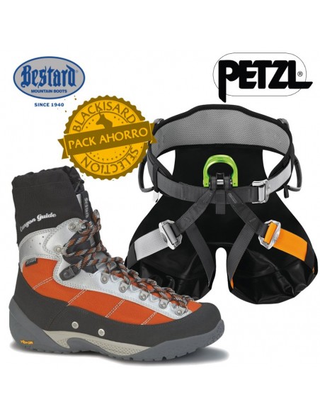 pack canyon guide - botas y arnés de barranquismo - bestard/petzl