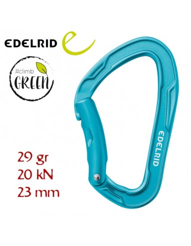 mission bent - mosquetón simple curvo (icemint) - edelrid