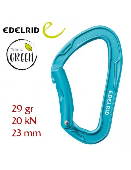 mission bent - mosquetón simple curvo (icemint) - edelrid