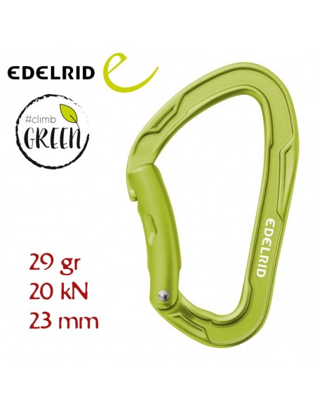 mission bent - mosquetón simple curvo (oasis) - edelrid