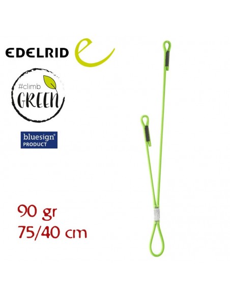 switch double - cabo de anclaje doble 75/40 cm - edelrid