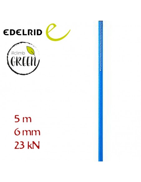 hard line 6 mm - cordino accesorio 5 m (blue) - edelrid