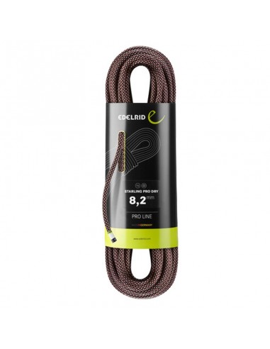 starling pro dry 8,2 mm - cuerda media 50 m (night) - edelrid
